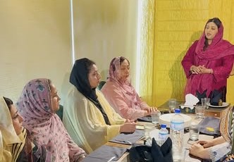 مریم ادریس کی زیر صدارت مسلم لیگ ن خواتین ونگ کا اہم انتخابی اجلاس